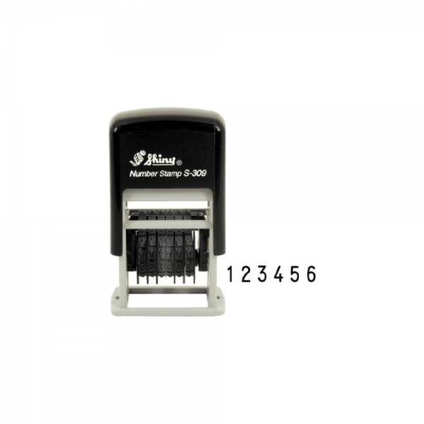 Shiny Number Stamp S-309